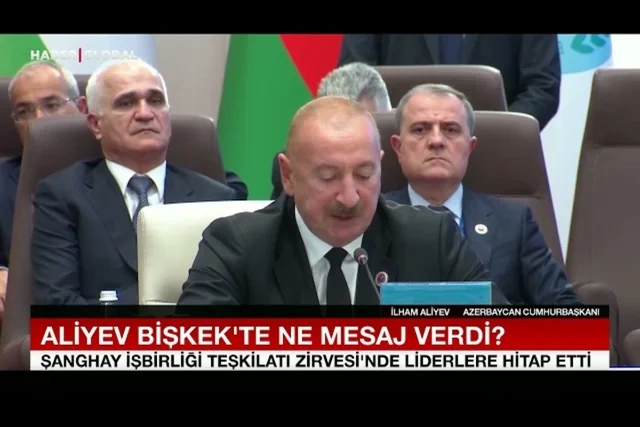 "Haber Global" Prezident İlham Əliyevin Bişkekdə verdiyi mesajlardan bəhs edib - VİDEO