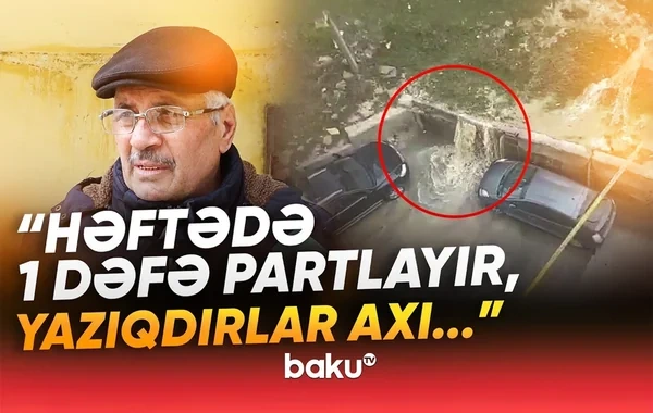 Yeni Günəşlidə su xətti yenidən partladı: Sakinlər boruların keyfiyyətsizliyindən şikayətçidirlər - VİDEO