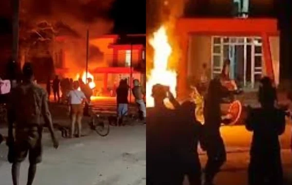 Kubada iğtişaşlar: Kommunist Partiyasının binası yandırıldı