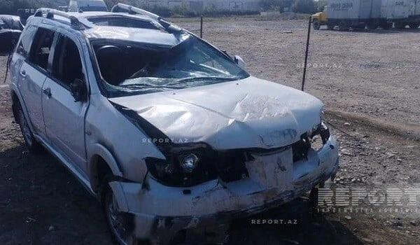 Bakıda nasaz avtomobil maşrut avtobusu ilə toqquşdu - Video