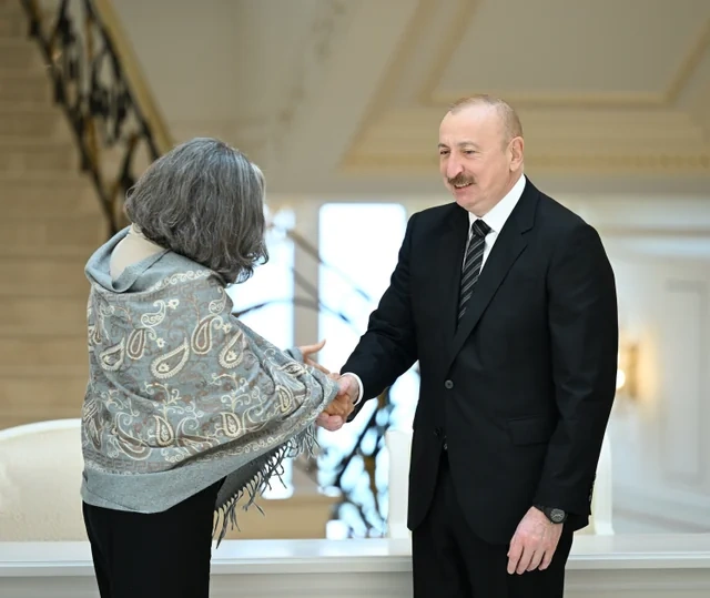Prezident İlham Əliyev BMT-nin Məskunlaşma Proqramının icraçı direktorunu qəbul edib - FOTO