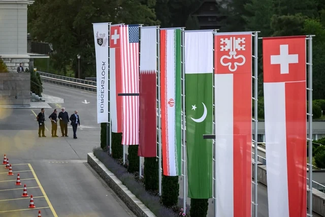 ABŞ və İran nümayəndə heyətləri danışıqların keçiriləcəyi Bürgenştoka gediblər - FOTO - VİDEO