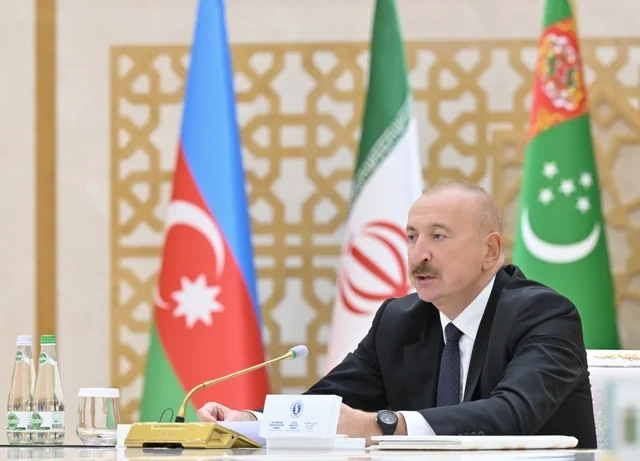 Türkmənbaşı şəhərində Xəzər Ekoloji Sammitinin geniş tərkibdə iclası keçirilib - Foto