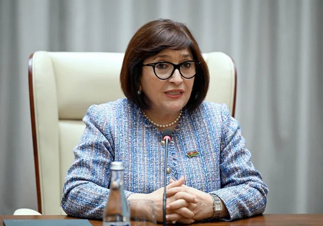 Qırğız Respublikasının Prezidenti Sadır Japarov Milli Məclisin sədri Sahibə Qafarovanı qəbul edib - Foto