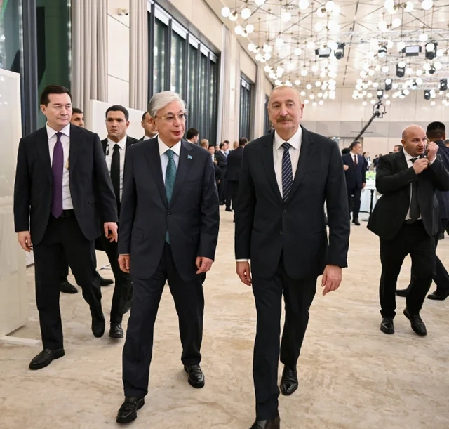 Prezident İlham Əliyevin adından AQEM-in 7-ci Zirvə Görüşünün iştirakçılarının şərəfinə şam yeməyi verilib - Foto