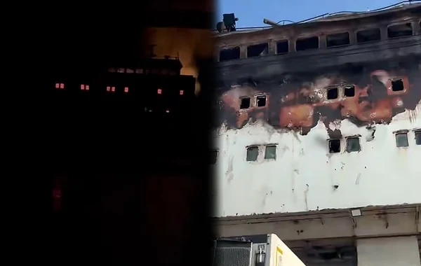 Azərbaycanlıların da olduğu gəmiyə dron hücumu - VİDEO