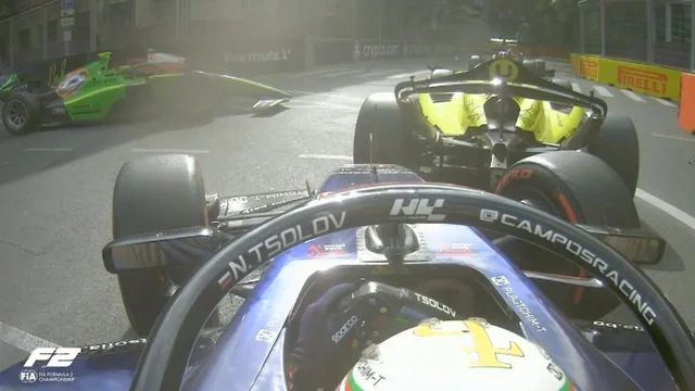 "Formula-2": Zəncirvari qəzadan sonra mübarizə bərpa olundu - FOTO