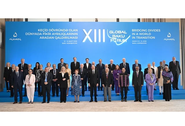 İlham Əliyev XIII Qlobal Bakı Forumunun açılış mərasimində çıxış edib