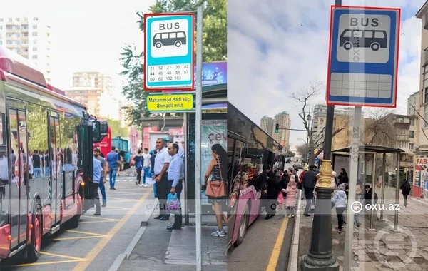 Avtobus dayanacaqlarındakı informativ lövhələrin durumu SUAL YARATDI: Xanalar niyə doldurulmur? - FOTO