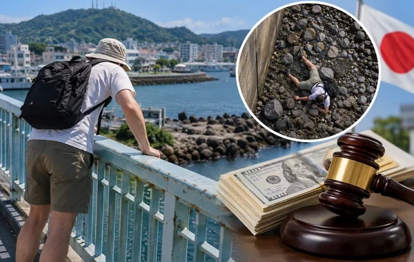 Yaponiyada körpüdən yıxılan turist milyonlarla dollar təzminat istəyir