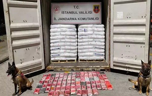 Türkiyədə əməliyyat: Yük gəmisində 106 kiloqram kokain tapıldı