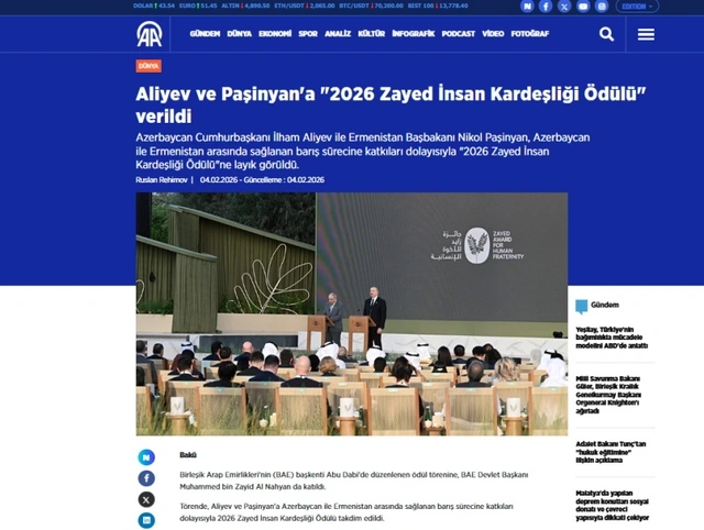 Prezident İlham Əliyevin Əbu-Dabiyə səfəri dünya mətbuatının diqqət mərkəzindədir