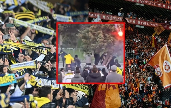 İstanbulda derbi öncəsi dava düşdü: Atəş açıldı