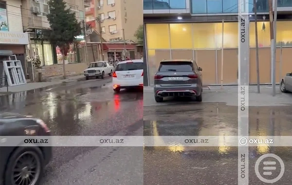 Xırdalanda kanalizasiya suları küçəyə axıb: Ərazini üfunət bürüyüb - VİDEO