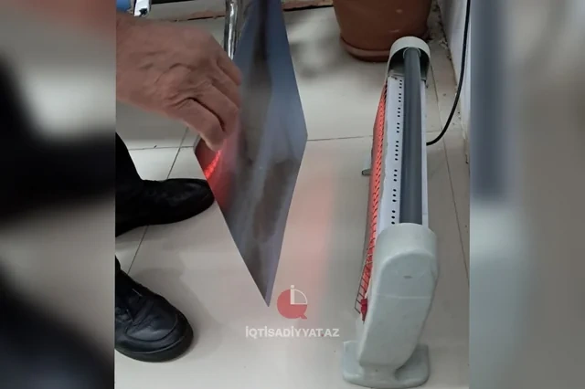 Bakıda poliklinikada rentgen plyonkası elektrik plitəsi ilə qurudulur? - Foto