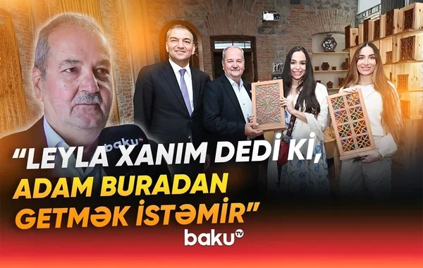 Leyla və Arzu Əliyevaların Şəkidə görüşdüyü sənətkar danışdı - VİDEO