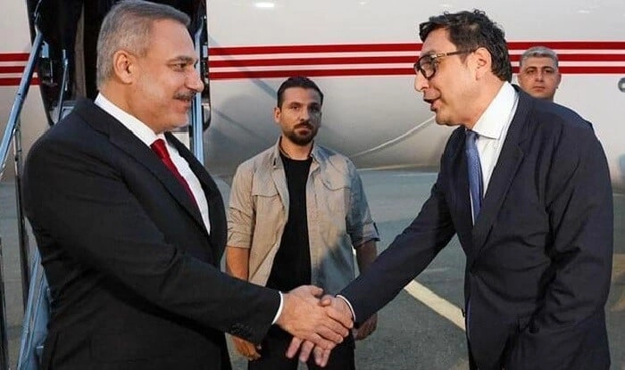 Hakan Fidan Bakıya gəldi - Foto