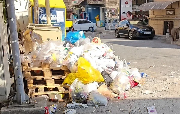 AAAF Parkın girişində antisanitar vəziyyət - VİDEO