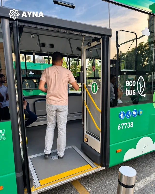 M2 nömrəli ekspres avtobuslara ikinci validator quraşdırılıb - FOTO