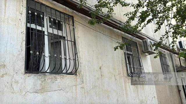 Sumqayıtda yaşayış binasında PARTLAYIŞ OLUB - FOTO