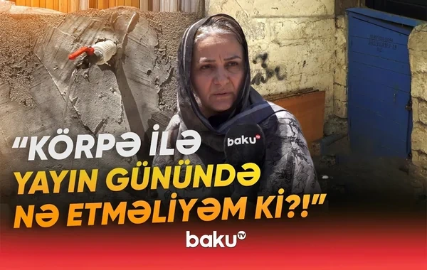 Susuz qalan Bakıxanov sakinlərindən İLGİNC İTTİHAM: "Öz məhəlləsinə verir, bizə gəlib çatmır" - VİDEO