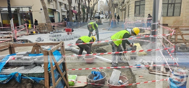Bakının mərkəzindəki İslam Səfərli küçəsində təmir işləri niyə bitmək bilmir?