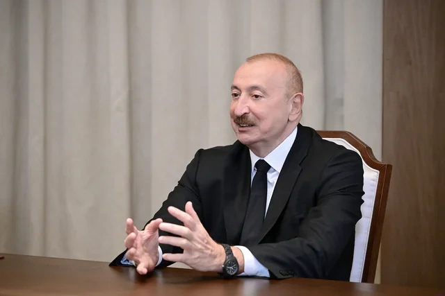 İlham Əliyev Ərəb Koordinasiya Qrupuna daxil olan üzv qurumların rəhbər şəxslərini qəbul edib - FOTO