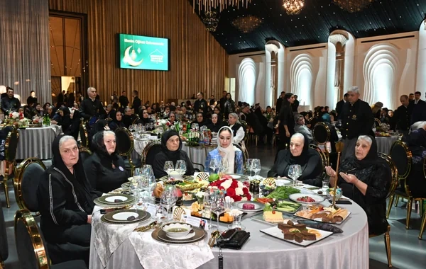 Şəhid analarının iştirakı ilə iftar süfrəsi təşkil olunub
