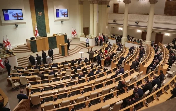 Gürcüstan parlamentində dava düşüb - VİDEO