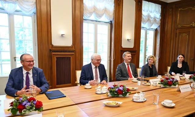 İlham Əliyevin Frank-Valter Ştaynmayer ilə geniş tərkibdə görüşü olub - FOTO