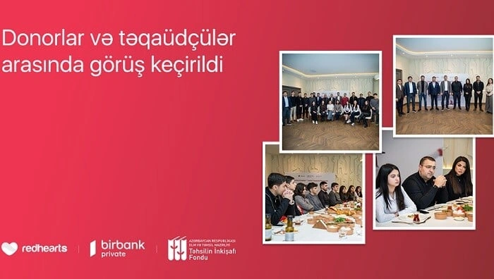 “Qırmızı Ürəklər” proqramının qalibləri donorlarla görüşdü