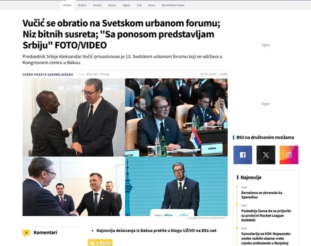 Bakıda keçirilən WUF13 dünya mediasının diqqət mərkəzindədir