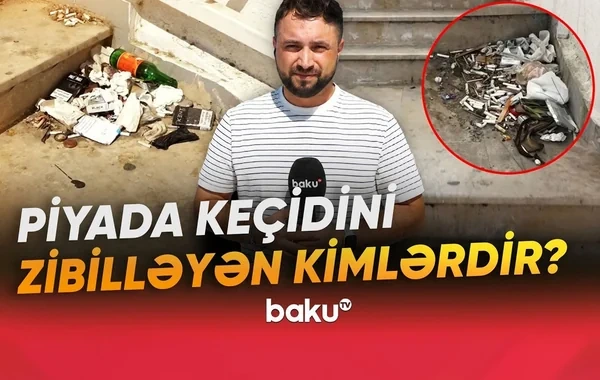 Buzovnada piyada keçidi baxımsız vəziyyətdə: Sakinlər təngə gəldilər - VİDEO