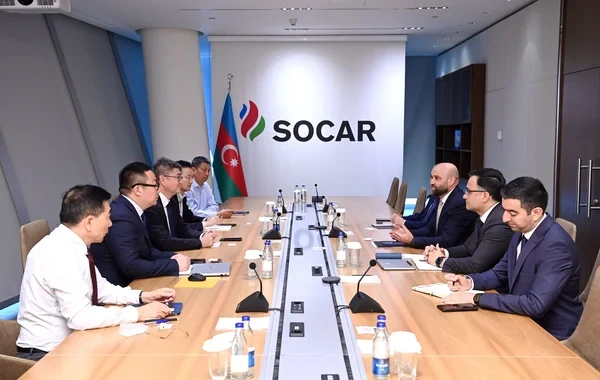 SOCAR-ın vitse-prezidenti Çin şirkətinin nümayəndəsi ilə görüşüb - FOTO
