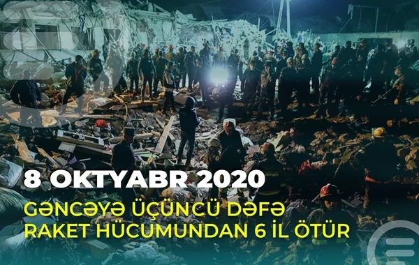 Gəncəyə üçüncü dəfə raket atılmasından altı il keçir