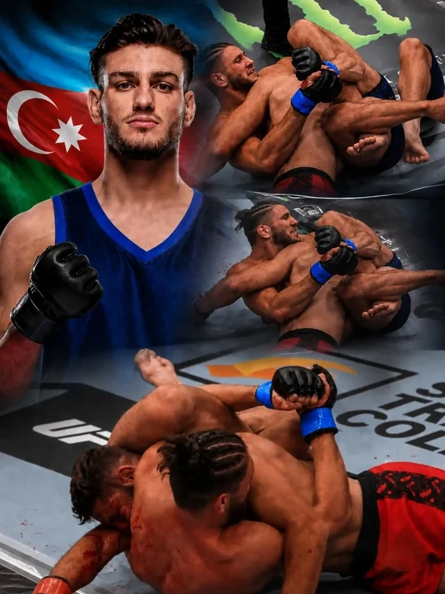 Azərbaycanlı idmançı UFC-də nadir fəndlə QALİB GƏLDİ - Döyüşün VİDEOSU