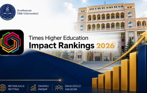 Azərbaycan Tibb Universiteti "Times Higher Education" qlobal "Impact Rankings" reytinqində ciddi irəliləyiş əldə edib