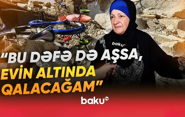 Bakıda bina sakinləri ölüm qorxusu ilə yaşayırlar - VİDEO
