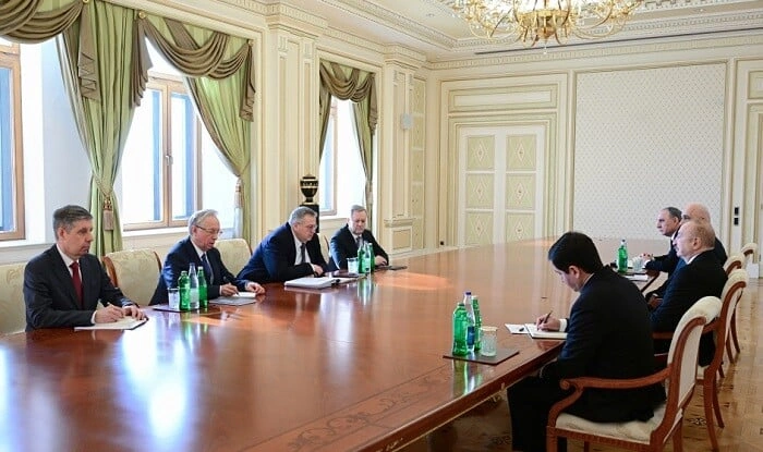 İlham Əliyev Aleksey Overçuku qəbul etdi - Foto