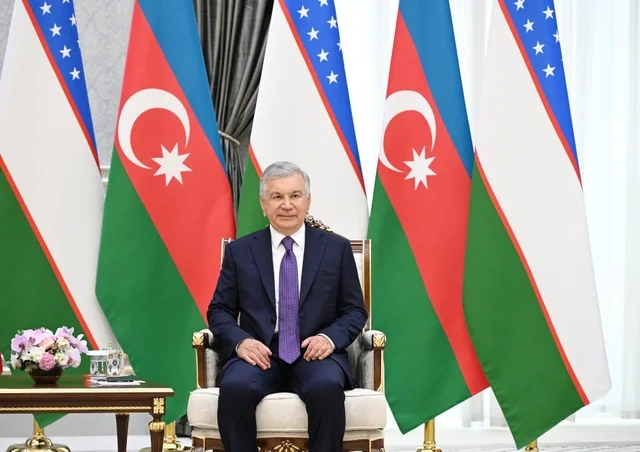 Daşkənddə İlham Əliyevin Şavkat Mirziyoyev ilə təkbətək görüşü olub - FOTO - VİDEO