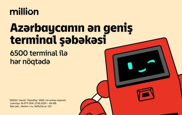 "Milliön" terminallarının sayı 6 500-ə çatıb