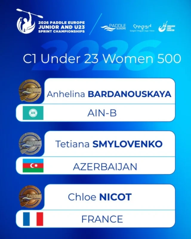 Azərbaycan kanoeçisi Avropa çempionatında gümüş medal qazanıb - FOTO