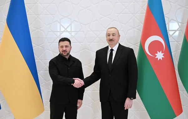 Azərbaycan və Ukrayna prezidentləri mətbuata bəyanatlarla çıxış ediblər