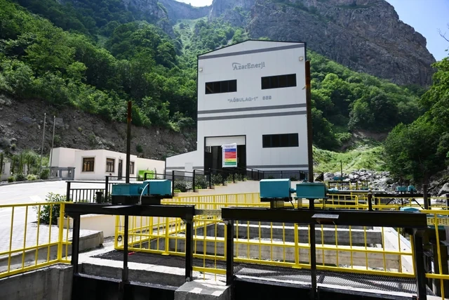Laçında Hoçaz çayının üzərində yerləşən su elektrik stansiyalarının açılışı olub - FOTO