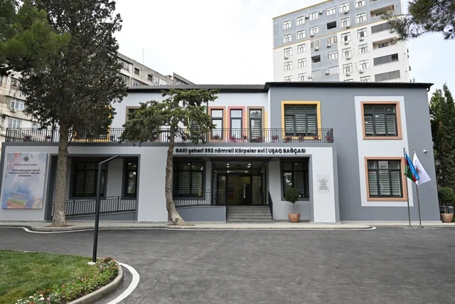 Bakının Nəsimi rayonunda yeni körpələr evi-uşaq bağçası istifadəyə verilib - FOTO
