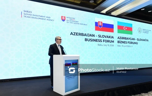 Azərbaycan və Slovakiya işgüzar dairələri Bakıda biznes forumda bir araya gəlib - FOTO