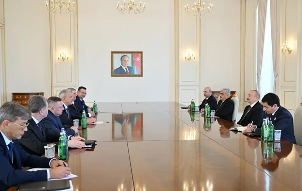 İlham Əliyev Belarus Milli Assambleyası Nümayəndələr Palatasının sədrini qəbul edib - FOTO