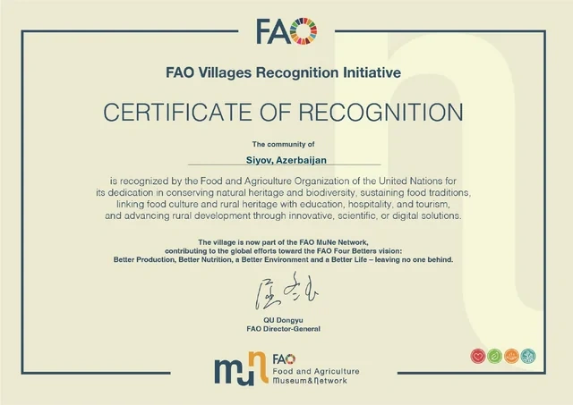 FAO Astaranın kəndini MÜKAFATLANDIRDI - FOTO