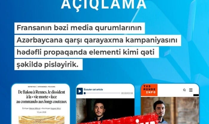 Onlar ölkəmizə qarşı qarayaxma kampaniyası aparır - MEDİA