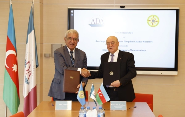 Fövqəladə Hallar Nazirliyi və ADA Universiteti arasında Memorandum imzalanıb